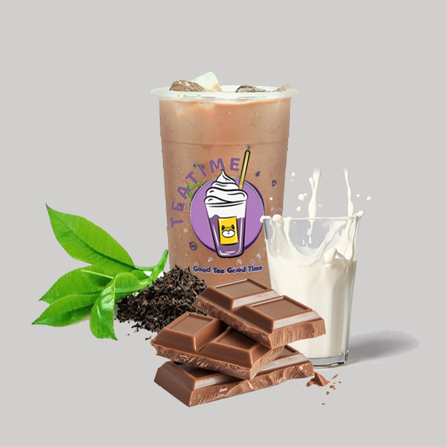 Matcha MilkTea, match, dan susu